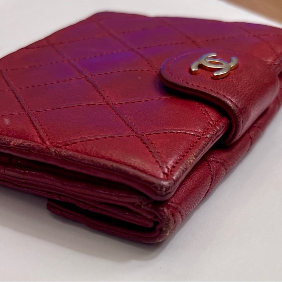 🌟Vintage Chanel Red Compact Wallet - Picture 13 of 13